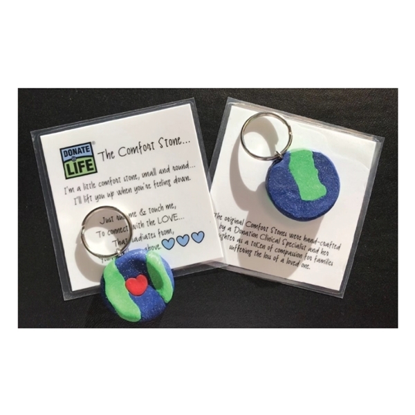 Picture of Donate Life Comfort Stone Keychain